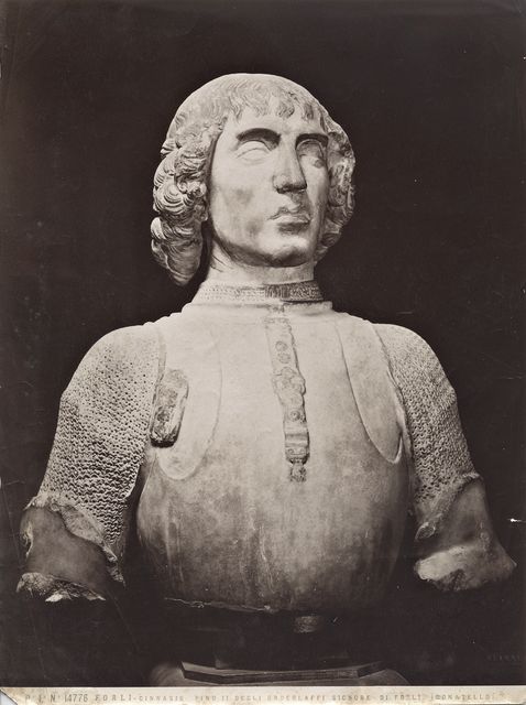 Alinari, Fratelli — Forlì - Ginnasio. Pino II degli Ordelaffi Signore di Forlì. (Donatello) — insieme